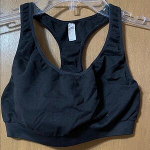 Victoria's Secret Black Racerback Sports Bra